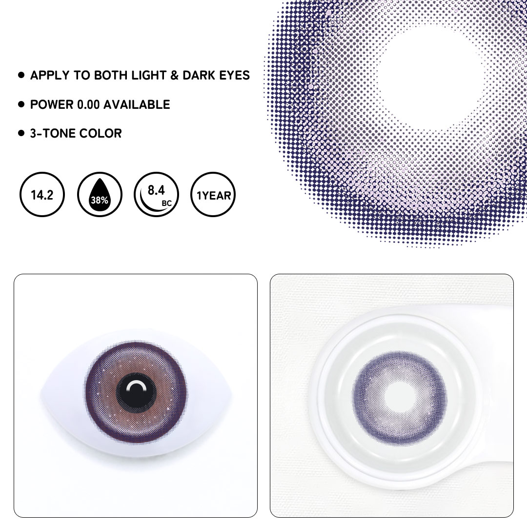 Mody Purple Colored Contact Lenses