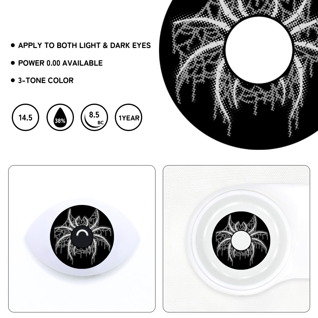 Molune Black Colored Contact Lenses