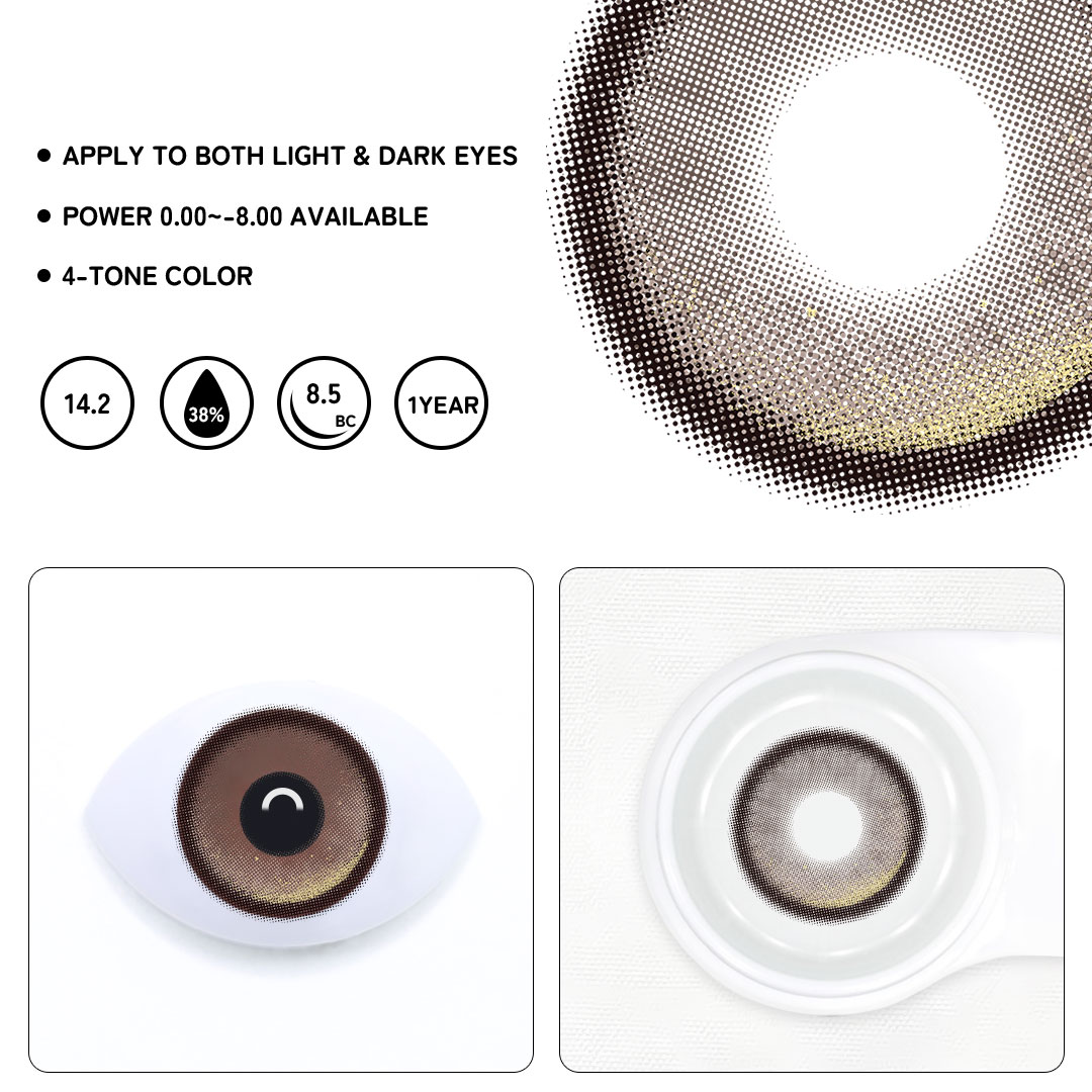 Nautis Brown Colored Contact Lenses