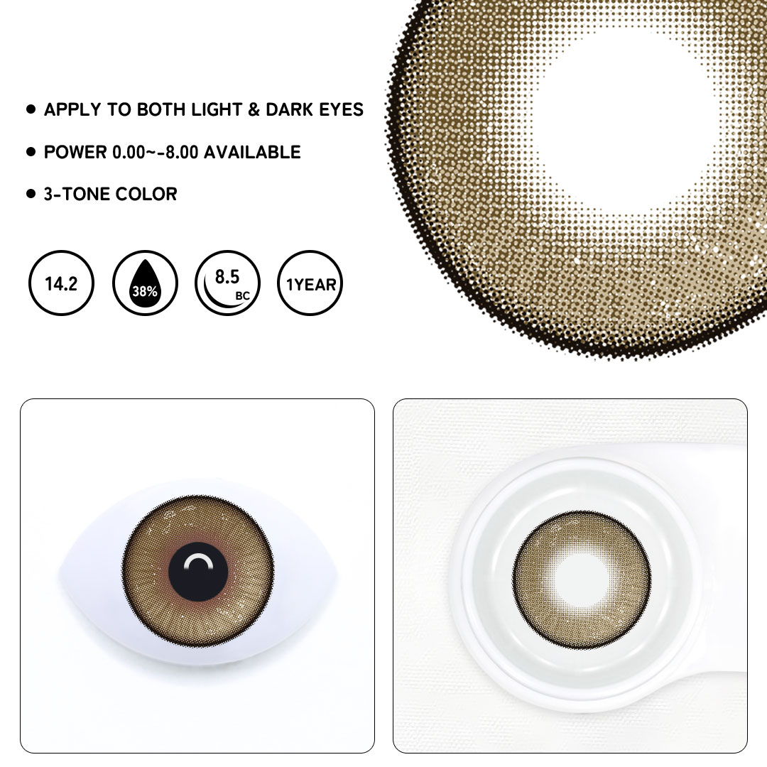 Noctis Brown Colored Contact Lenses
