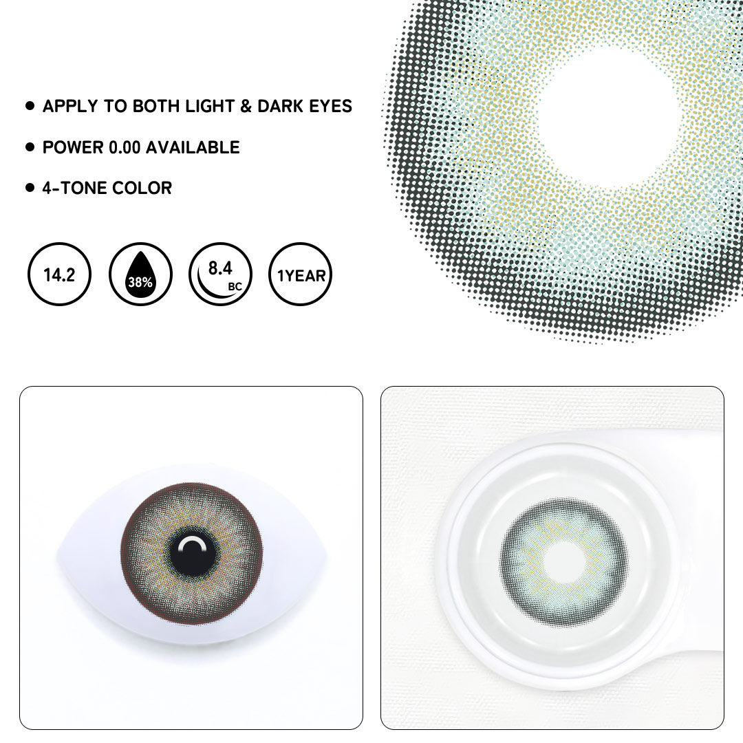 Oasis Jade Colored Contact Lenses