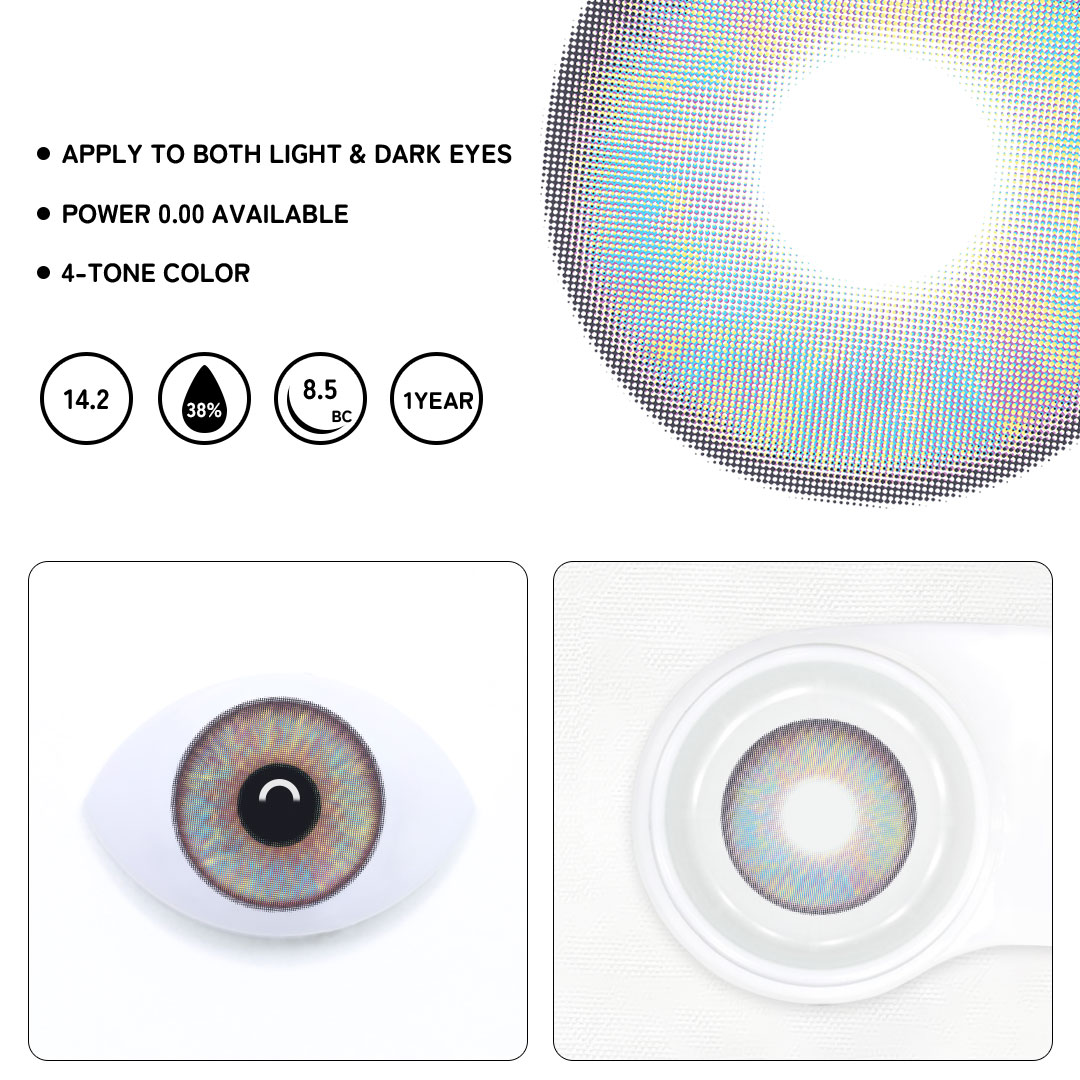 Orlena Purple Colored Contact Lenses