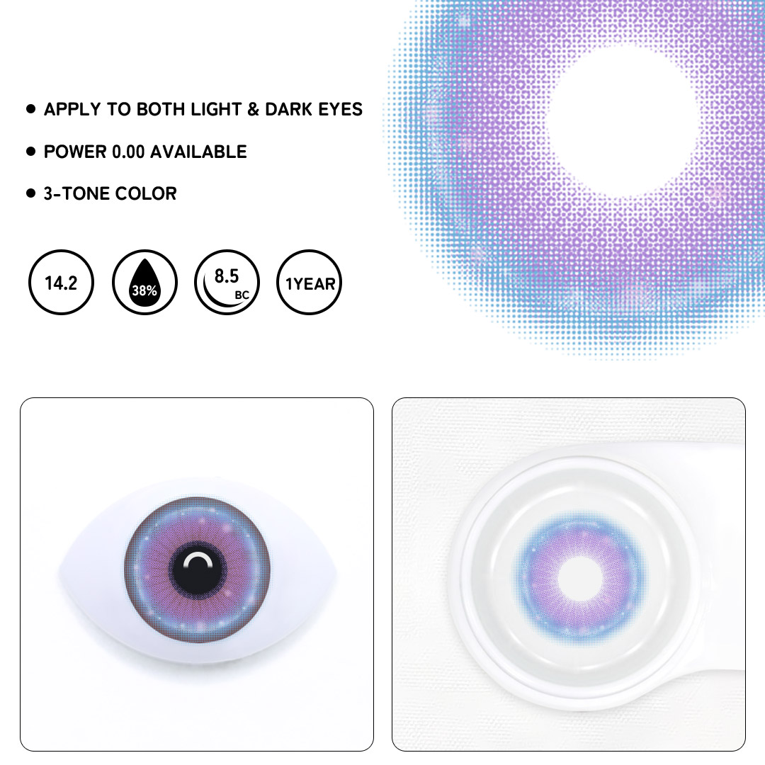 Orsel Purple Colored Contact Lenses