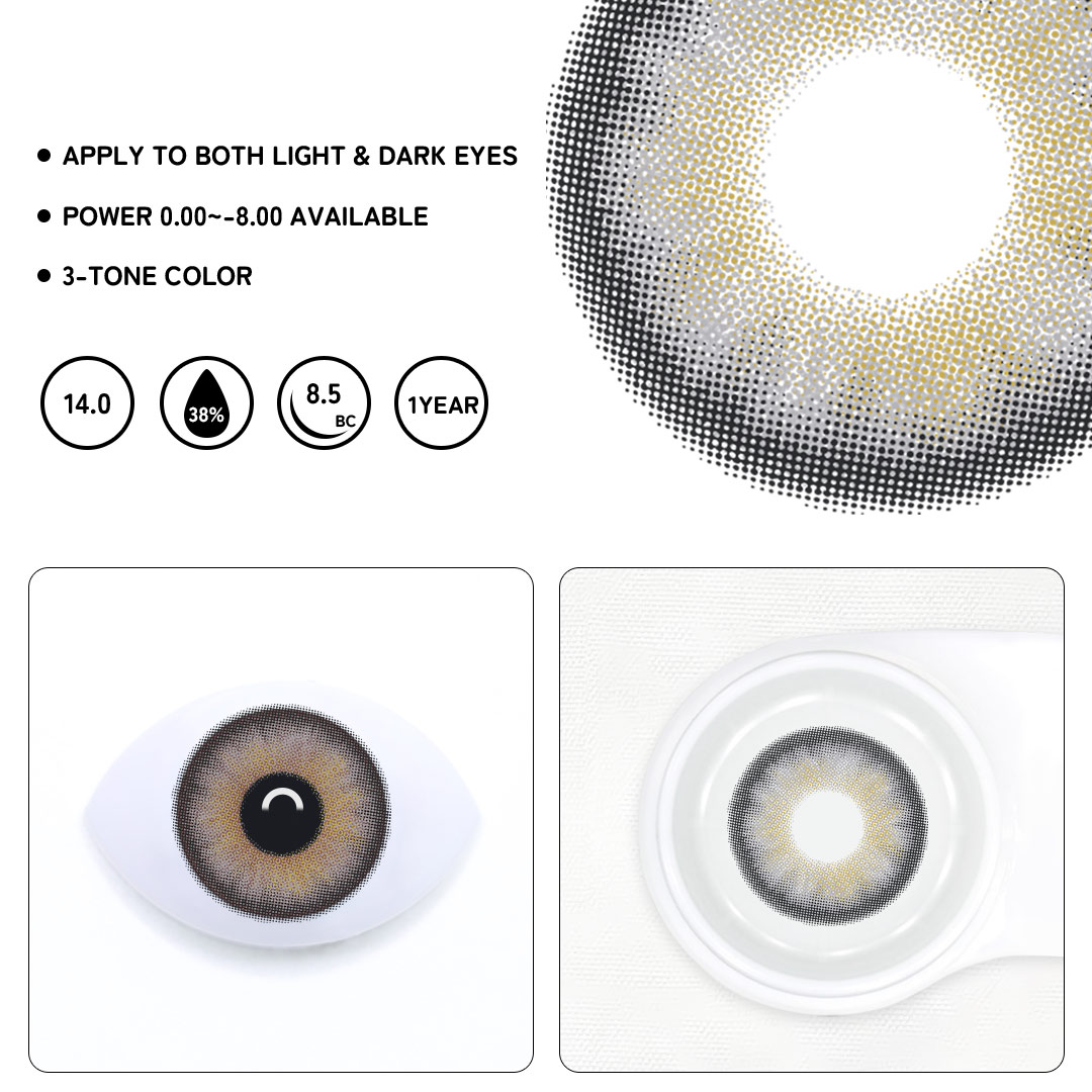 Ovely Brown Colored Contact Lenses