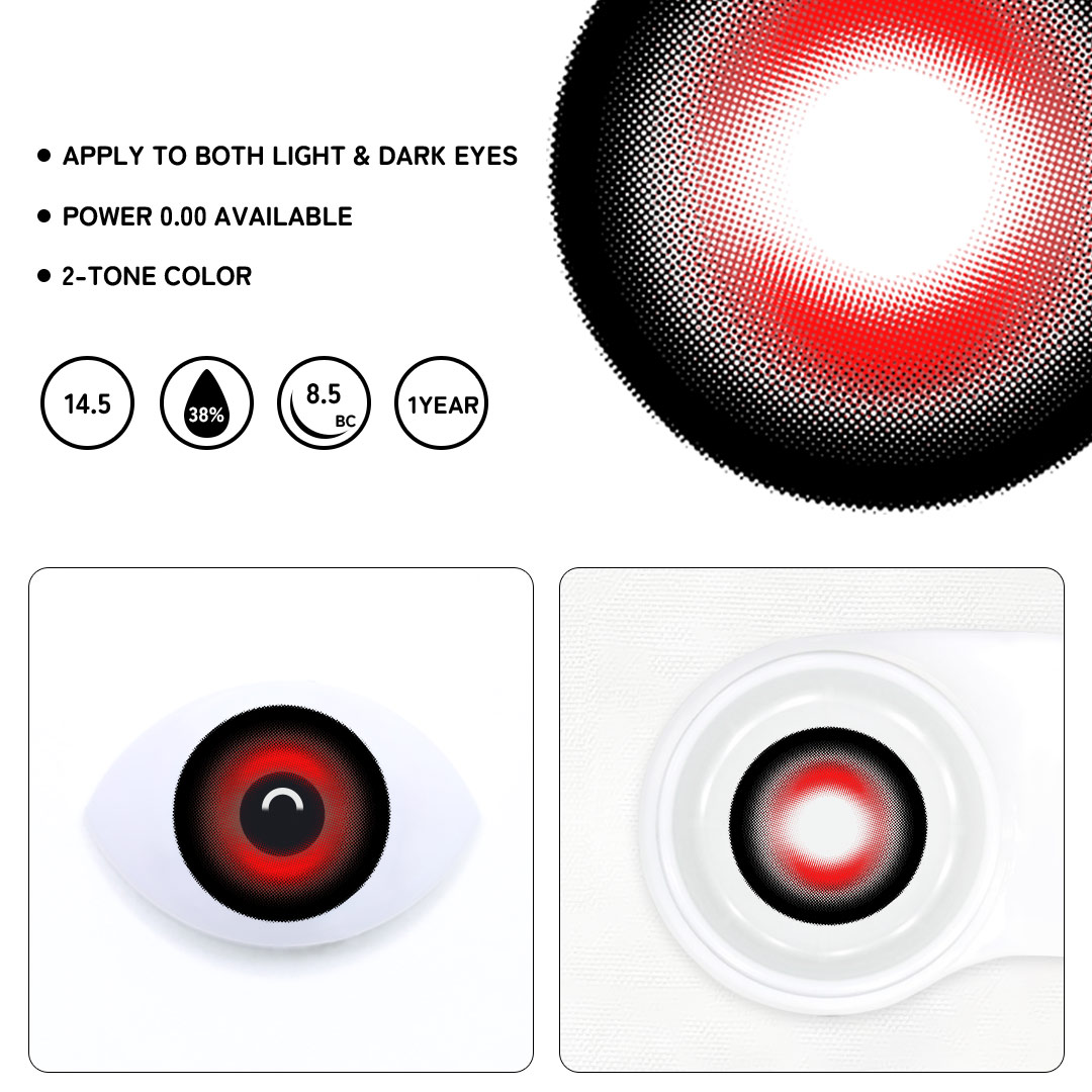 Phanty Red Colored Contact Lenses