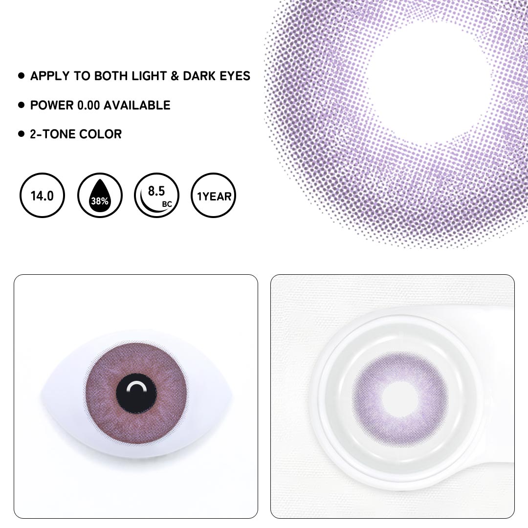 PlumGlow Prescription Colored Contact Lenses