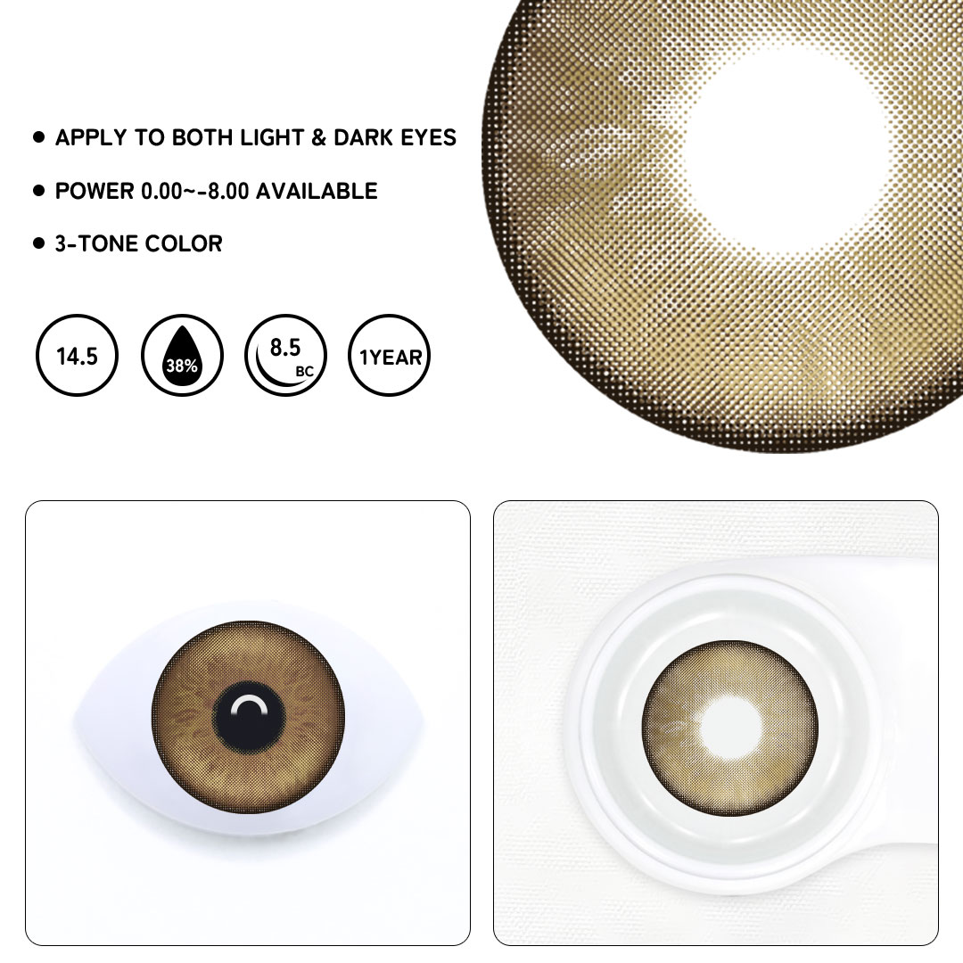 Pulsar Brown Colored Contact Lenses