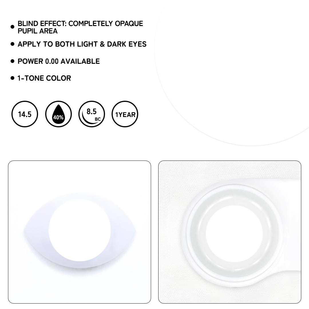 Puppet White Colored Contact Lenses