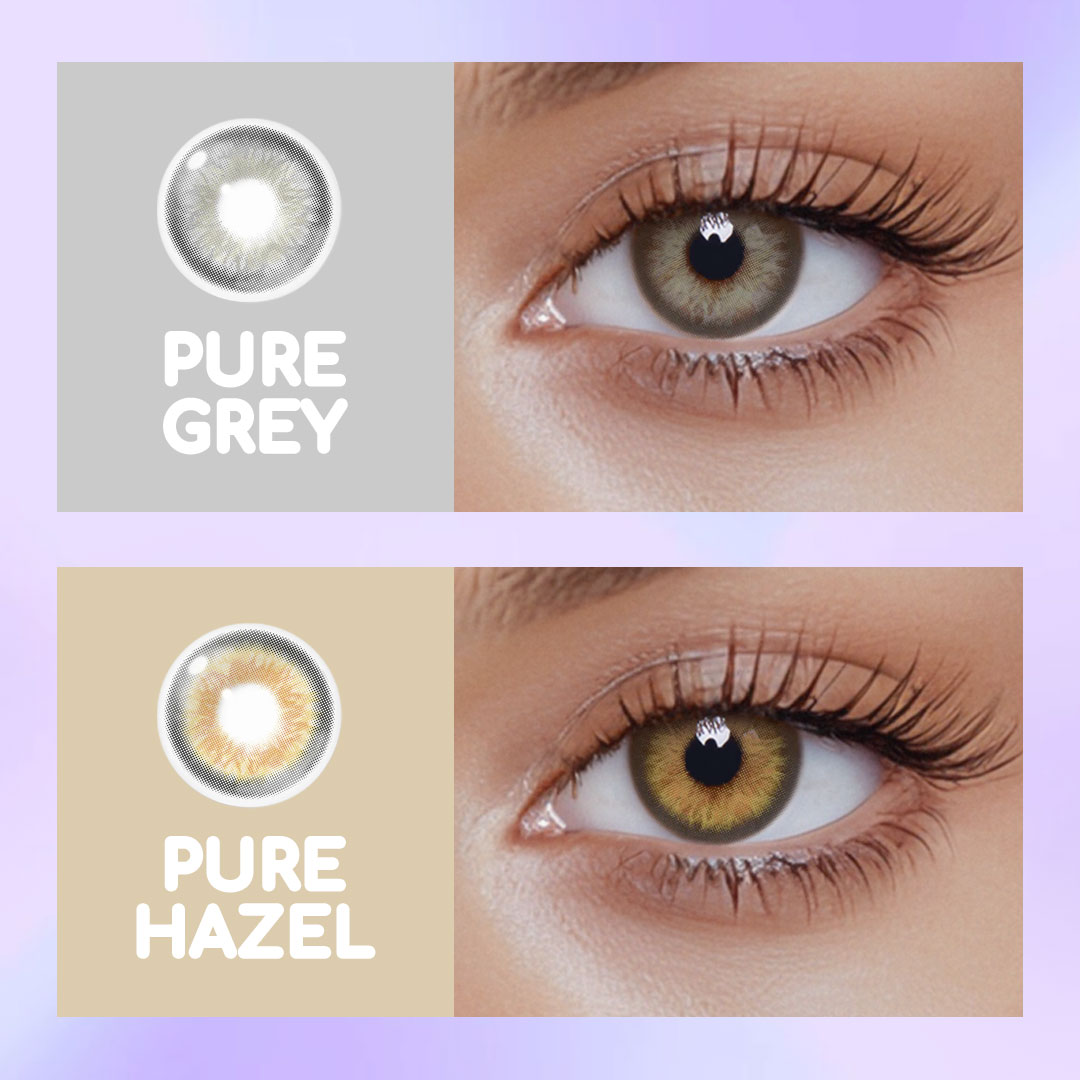 Pure Grey Colored Contact Lenses
