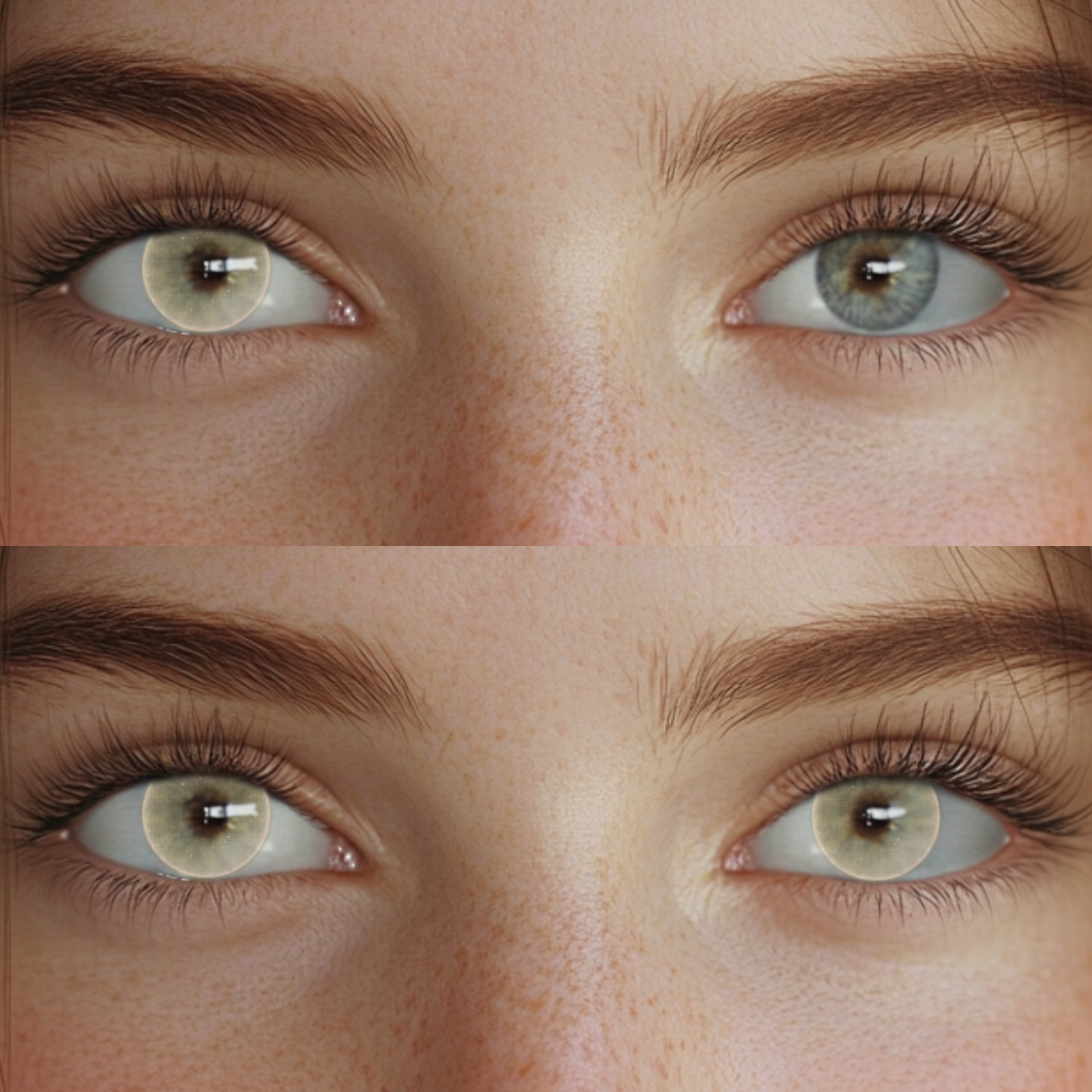 Hazel Aura Brown Colored Contact Lenses
