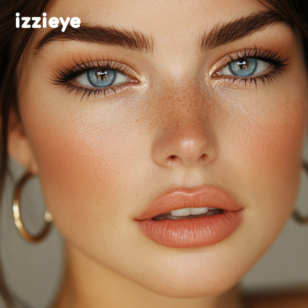 Neon Sky Blue Colored Contact Lenses