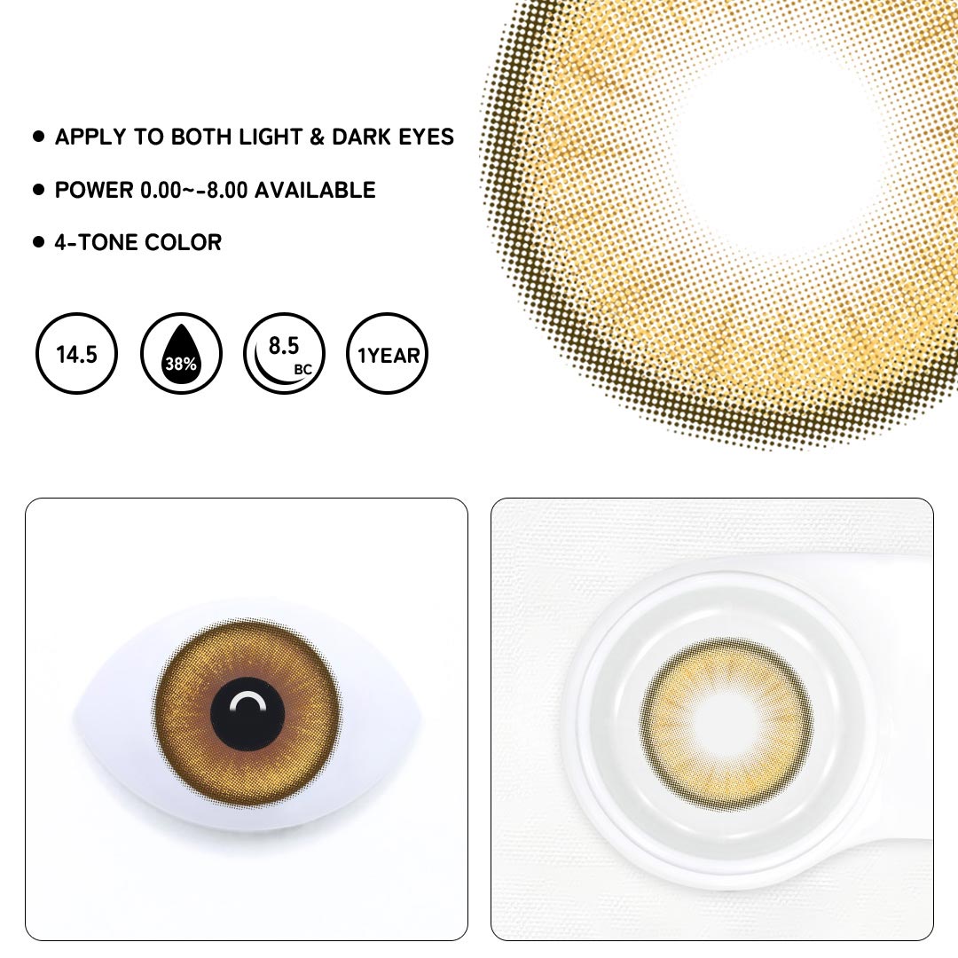 Reef Hazel Colored Contact Lenses