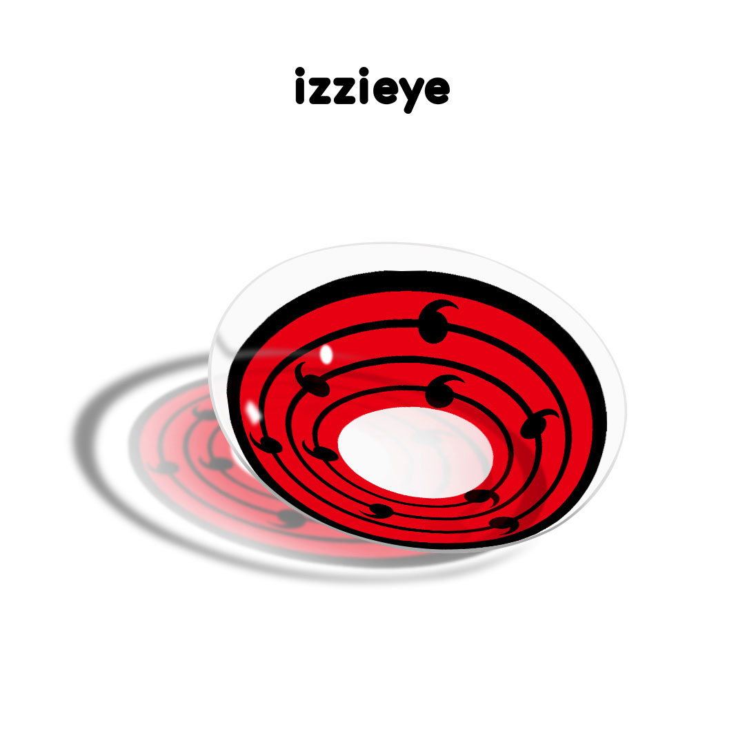 Rinne Sharingan Red Style Colored Contact Lenses