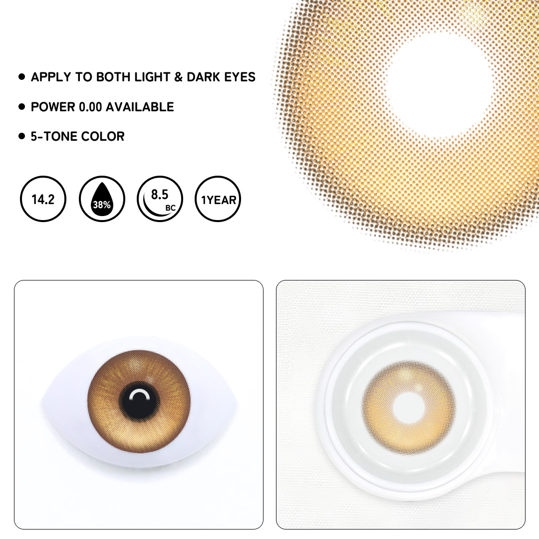 Rosava Brown Colored Contact Lenses