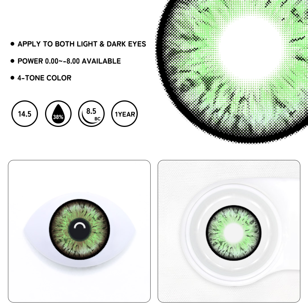 Roxa Green Colored Contact Lenses