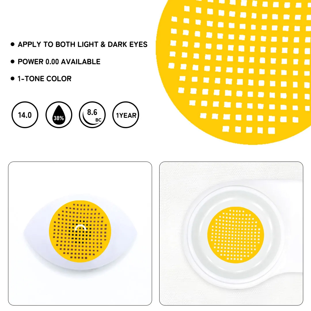 Screen Brown Colored Contact Lenses