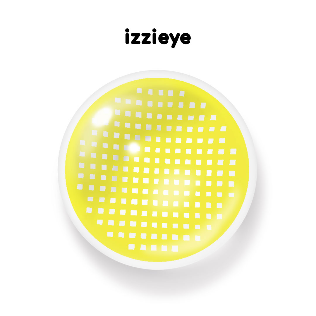 Screen Yellow Colored Contact Lenses