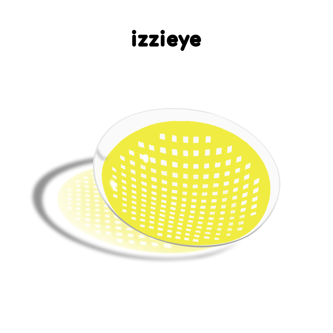 Screen Yellow Colored Contact Lenses