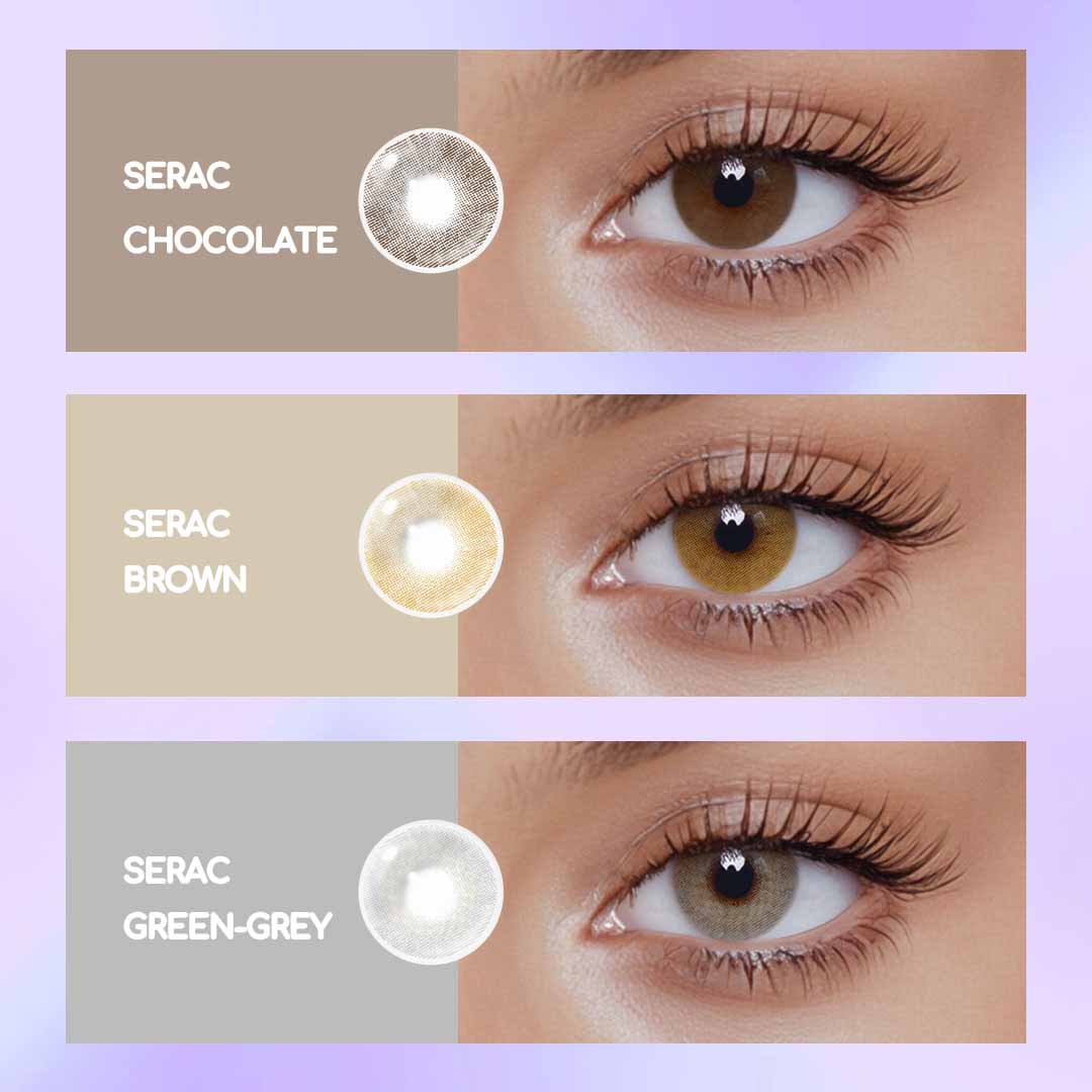 Serac Green-Grey Colored Contact Lenses