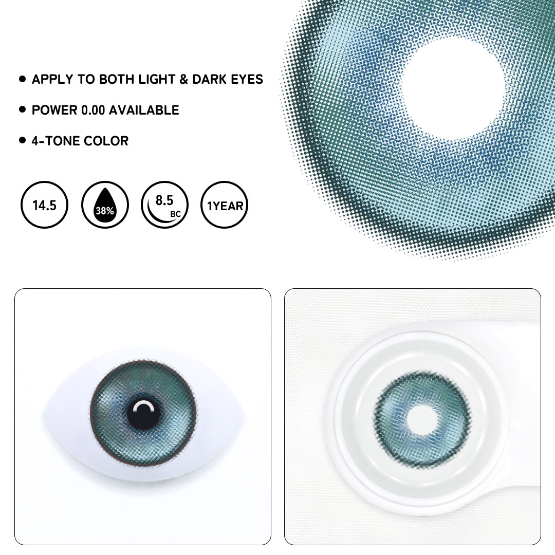 Shard Green Colored Contact Lenses