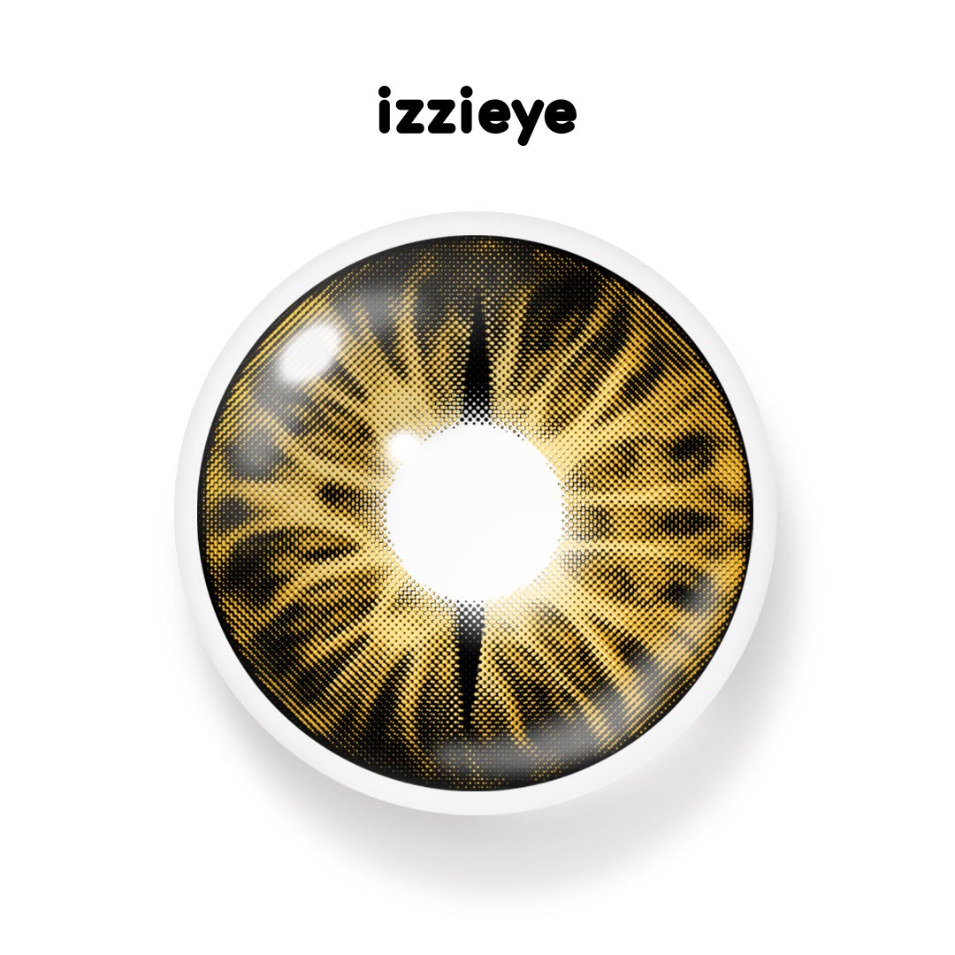 Snake Gaze Brown Colored Contact Lenses