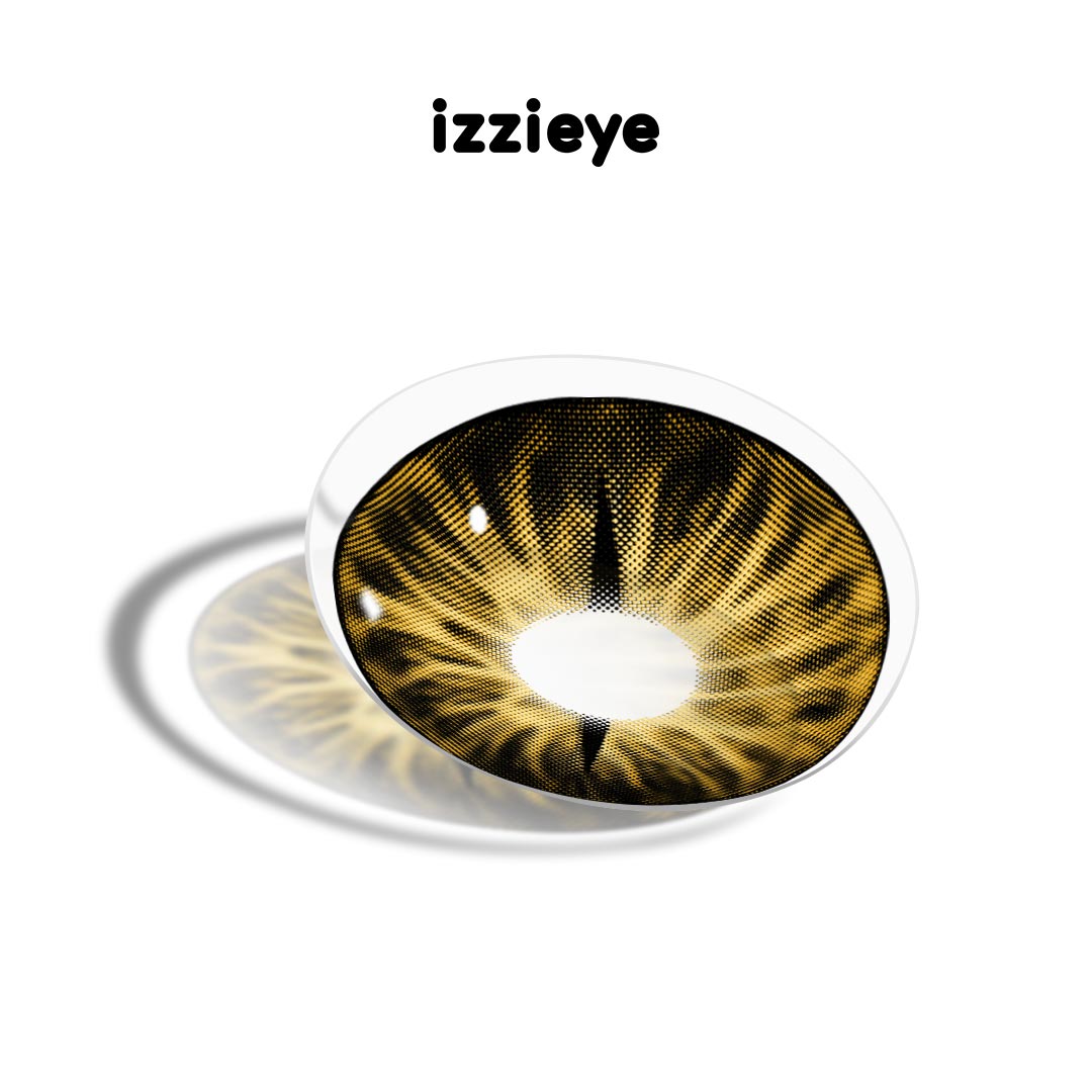 Snake Gaze Brown Colored Contact Lenses