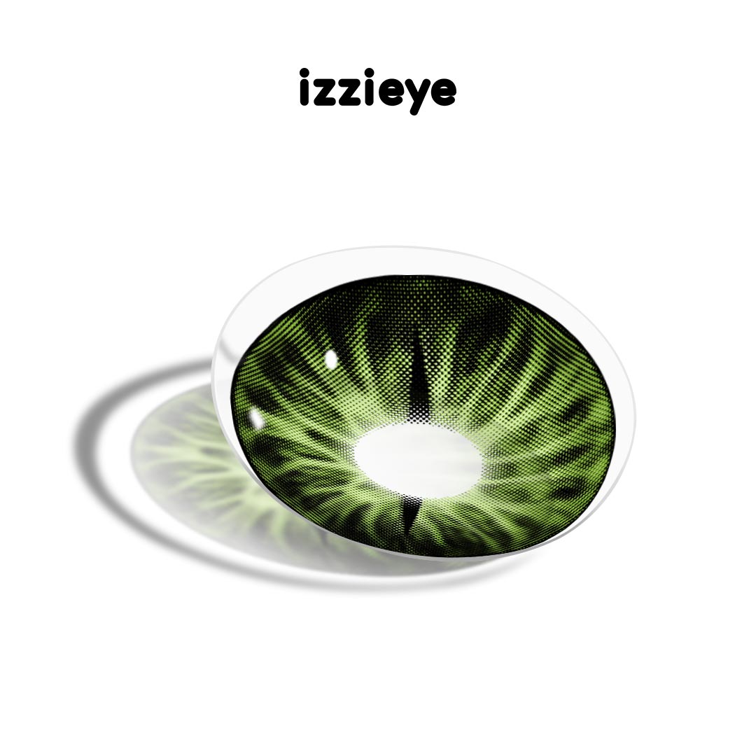 Snake Gaze Green Colored Contact Lenses