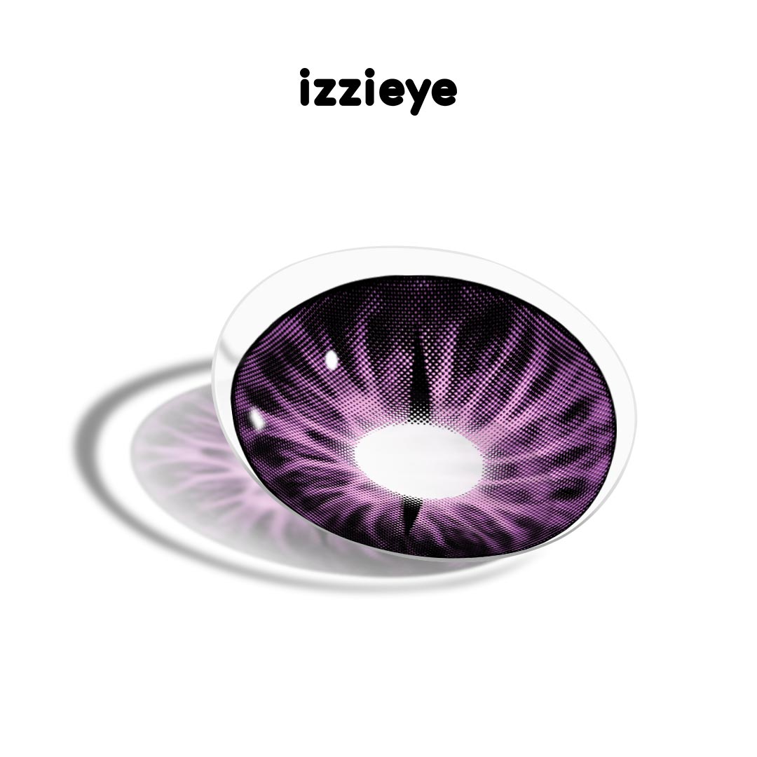 Snake Gaze Purple Colored Contact Lenses