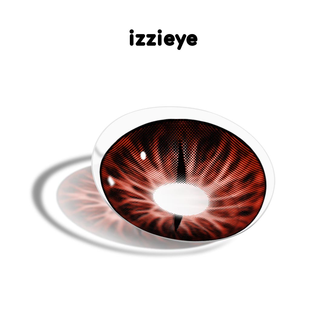 Snake Gaze Red Colored Contact Lenses