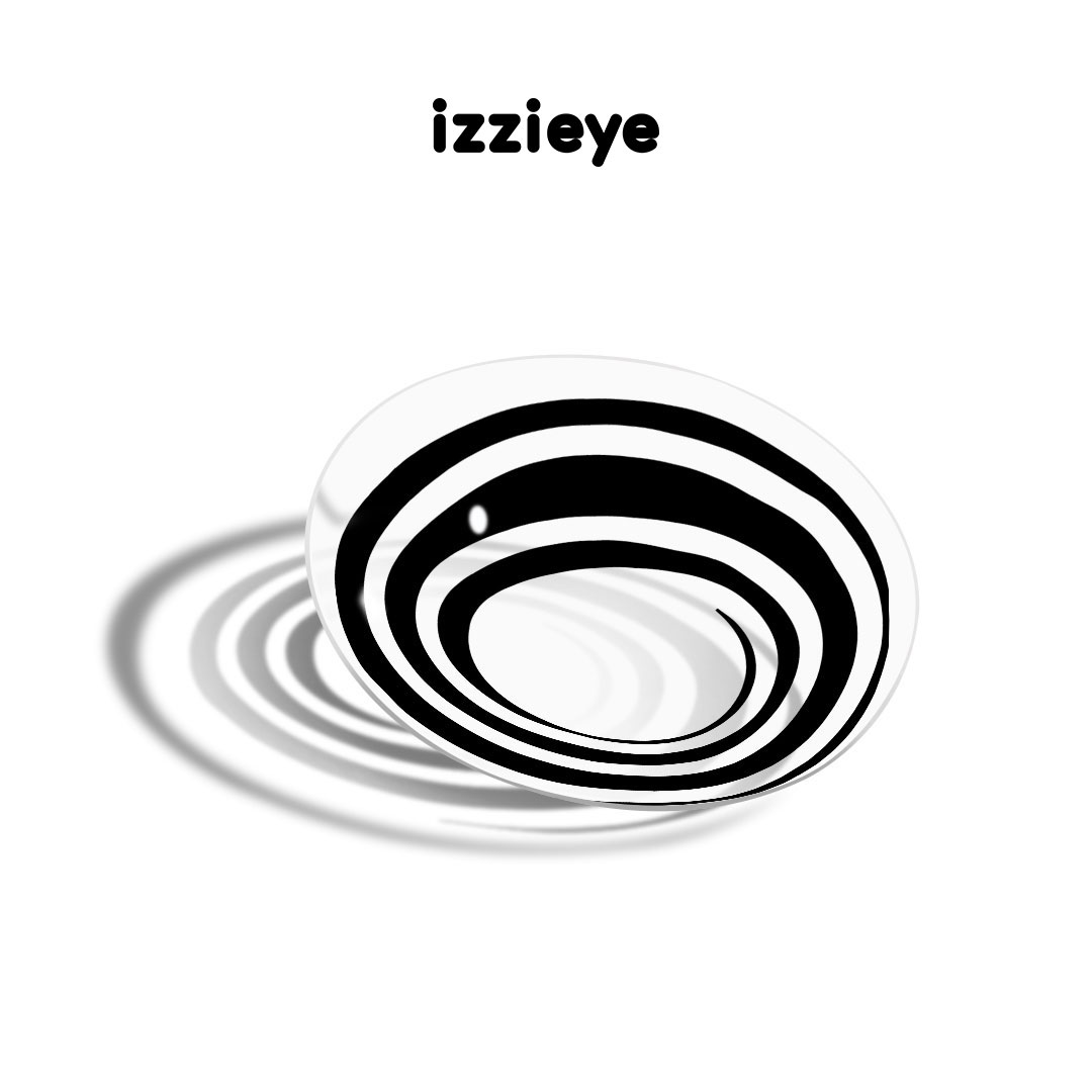 Swirl Black Colored Contact Lenses