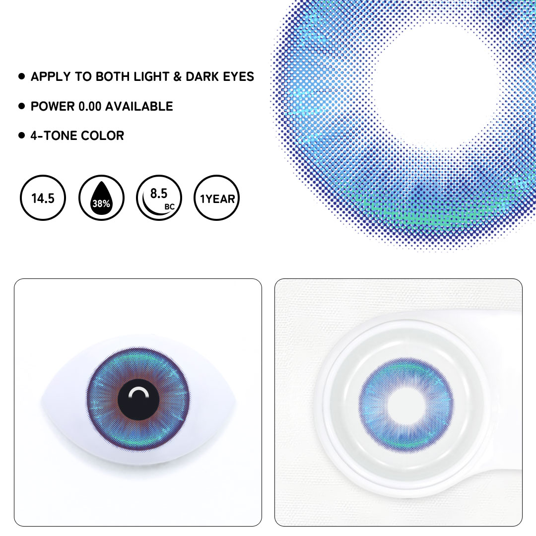 Tartis Blue Colored Contact Lenses