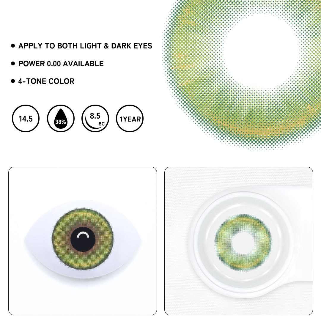 Tartis Green Colored Contact Lenses