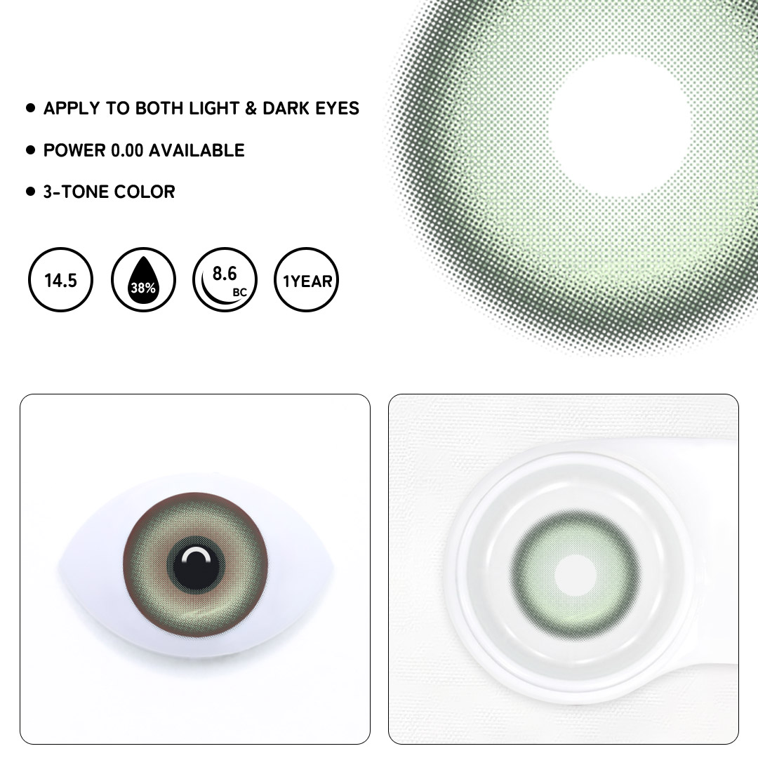 Thava Green Colored Contact Lenses