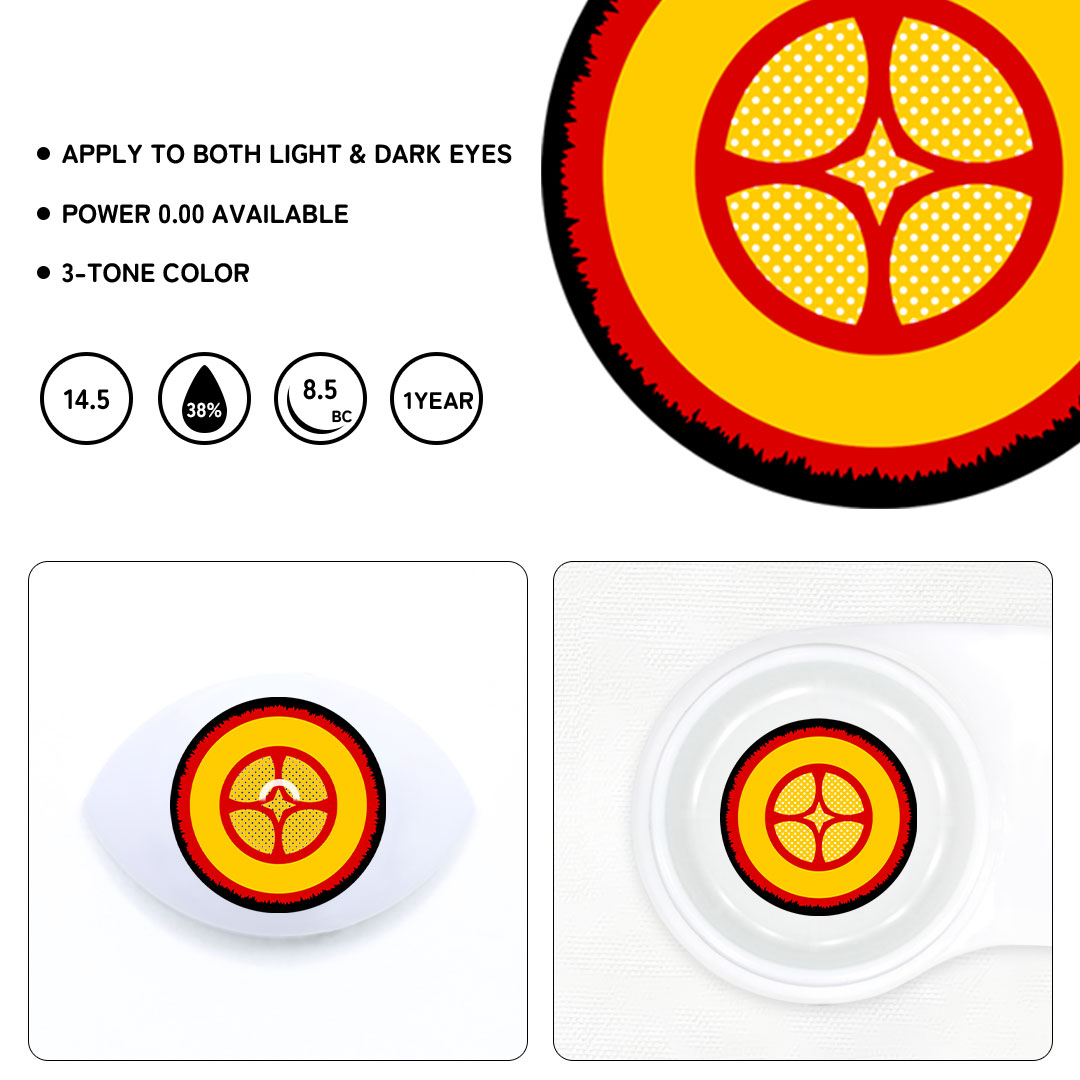 Cosplay Twiligh Eclipse Yellow Colored Contact Lenses