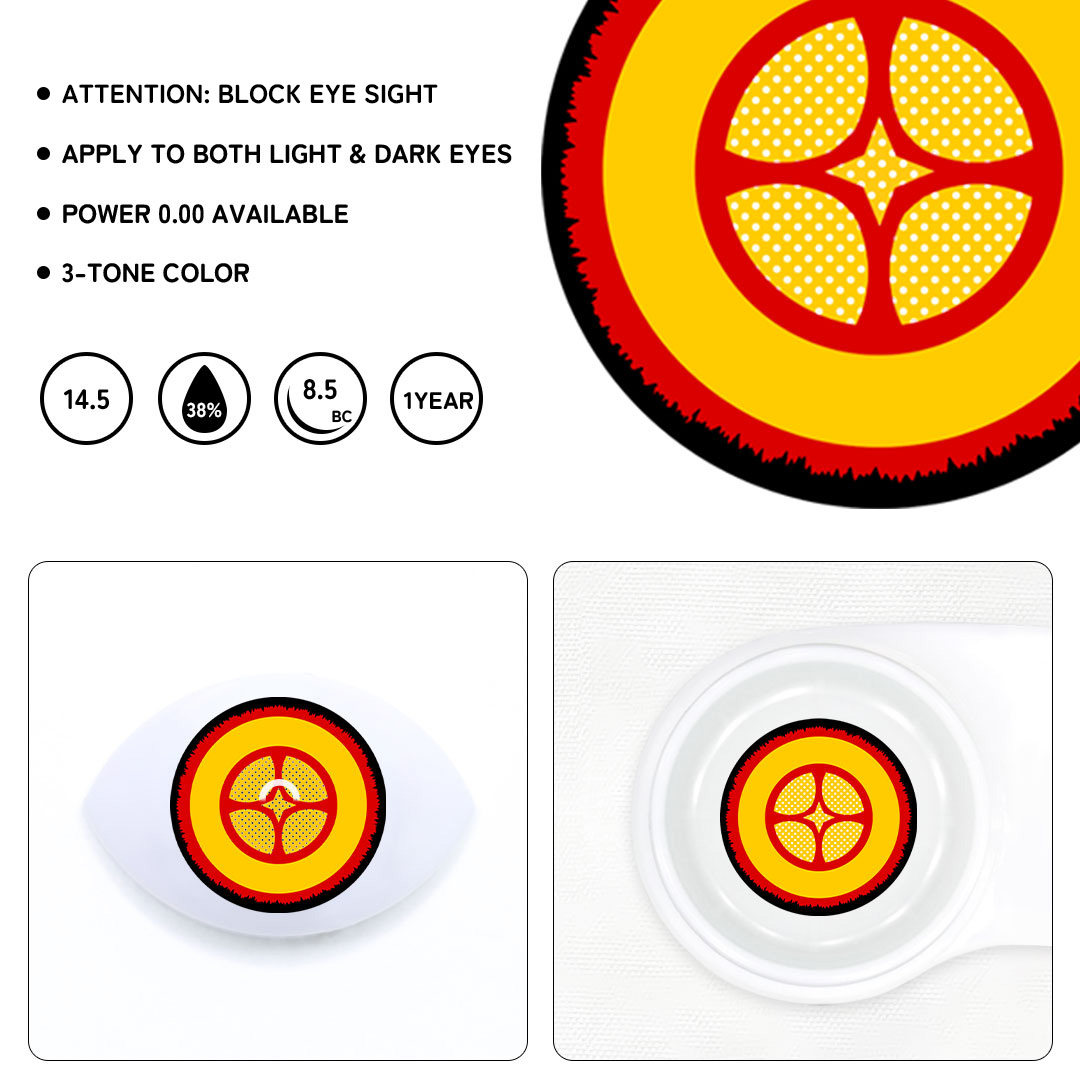 Cosplay Twiligh Eclipse Yellow Colored Contact Lenses