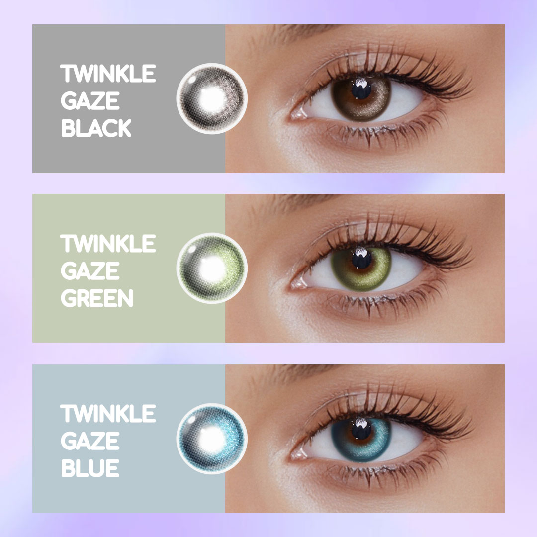 Twinkle Gaze Green Prescription Colored Contact Lenses