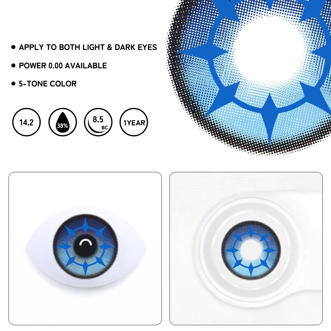 Vell Blue Colored Contact Lenses