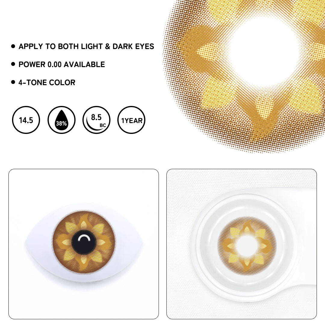 Vensy Brown Colored Contact Lenses