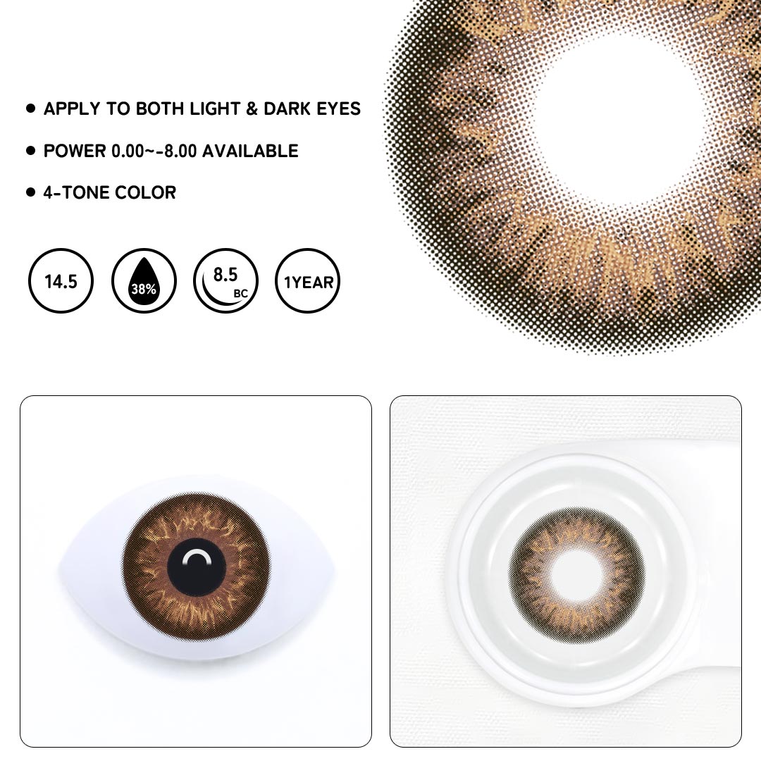 Vessia Brown Colored Contact Lenses