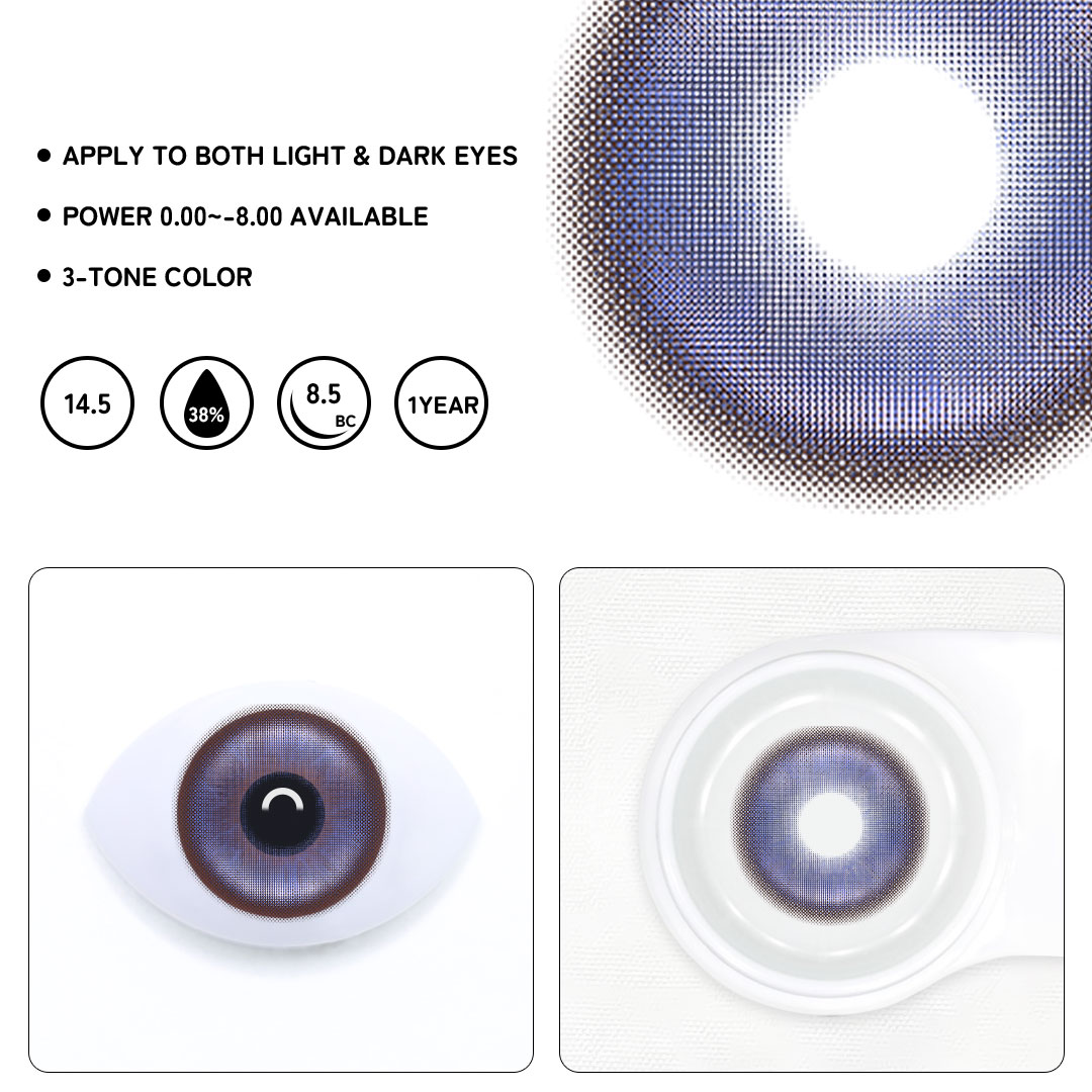Viora Blue Colored Contact Lenses