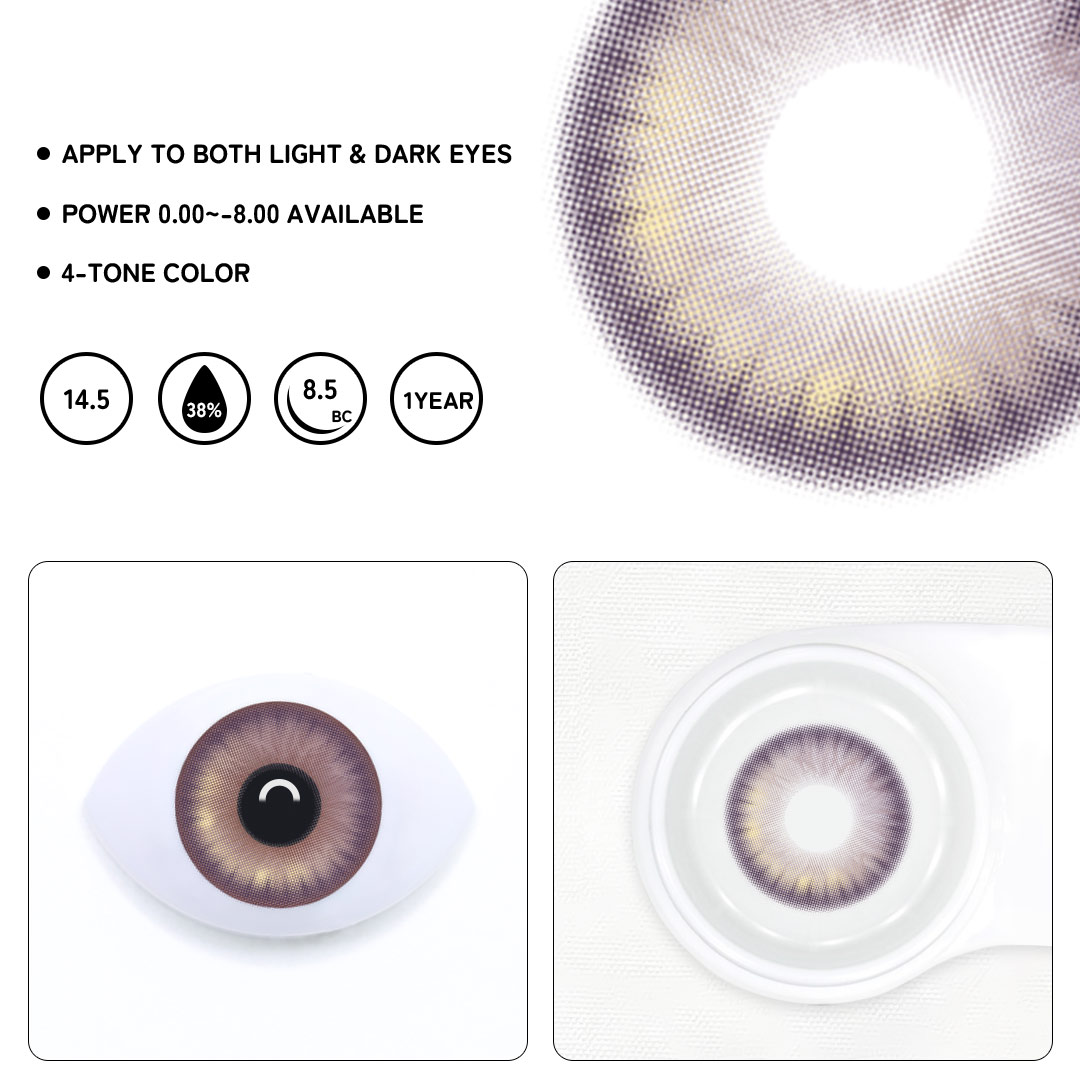 Vitria Purple Colored Contact Lenses