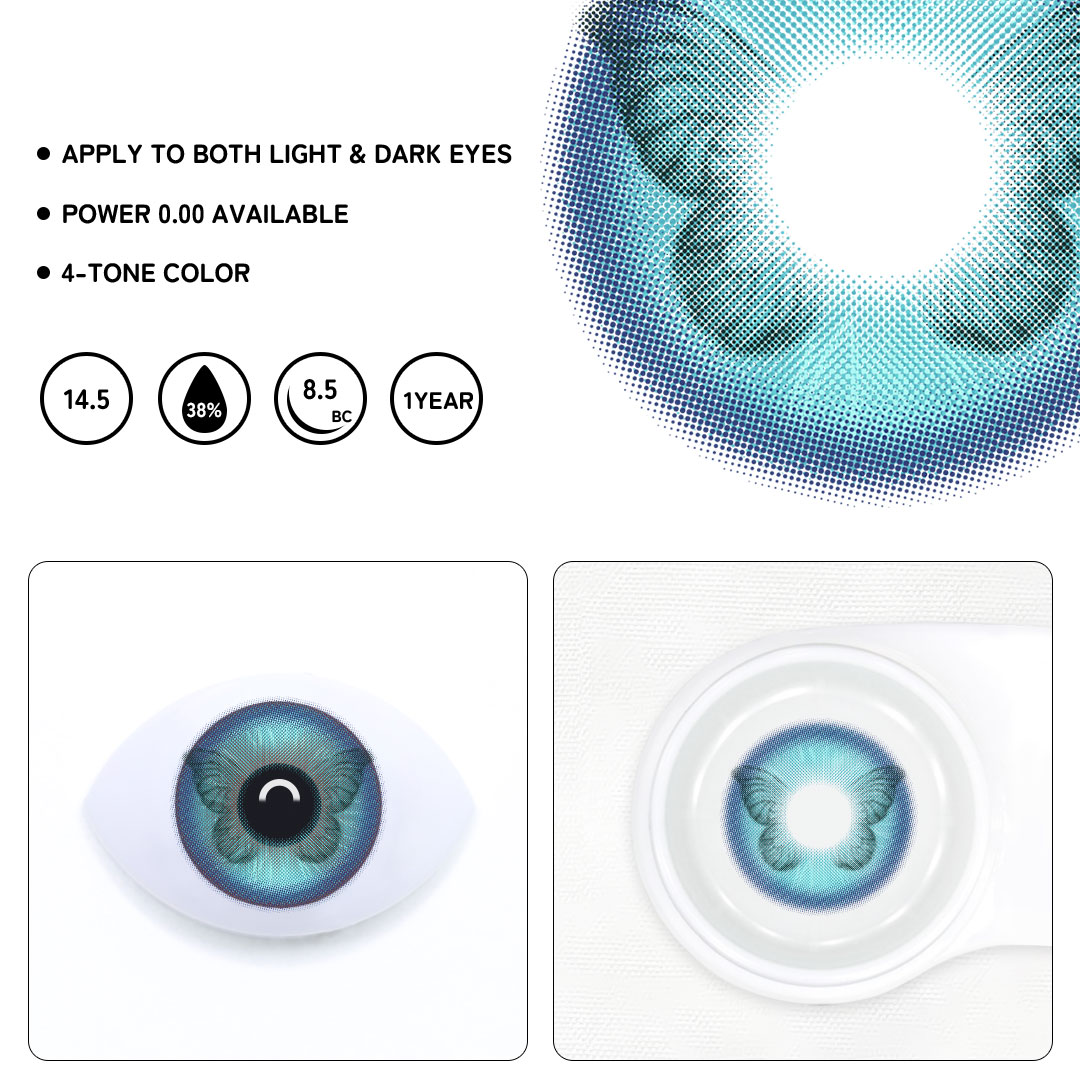 Vivace Blue Colored Contact Lenses