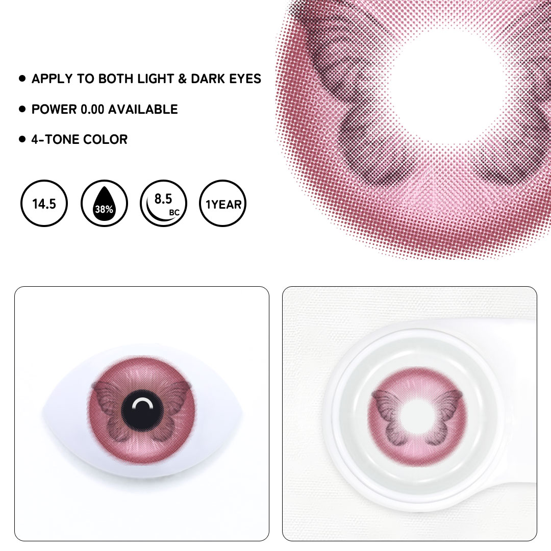 Vivace Pink Colored Contact Lenses