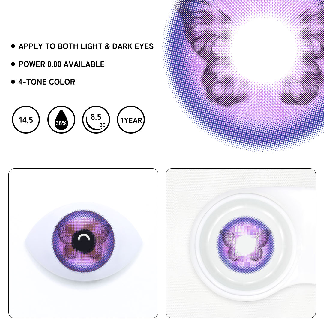 Vivace Purple Colored Contact Lenses