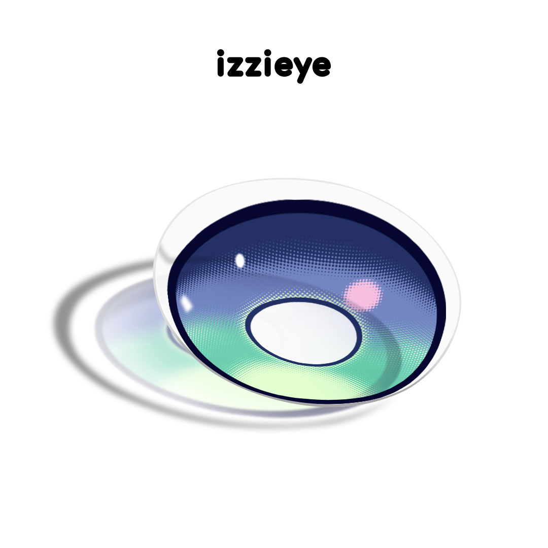 Cosplay Vivid Aura Blue-Green Colored Contact Lenses