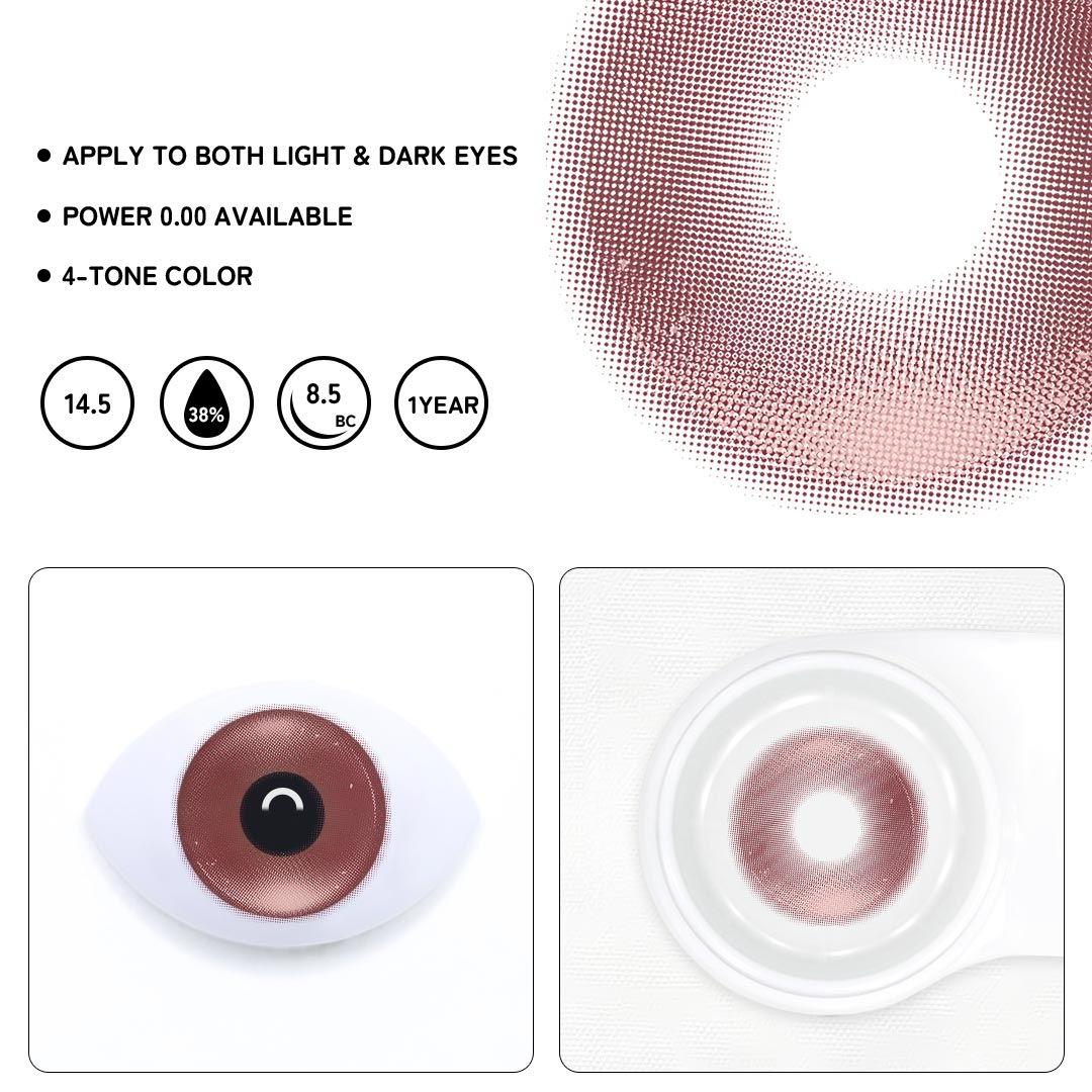 Whisper Red Prescription Colored Contact Lenses