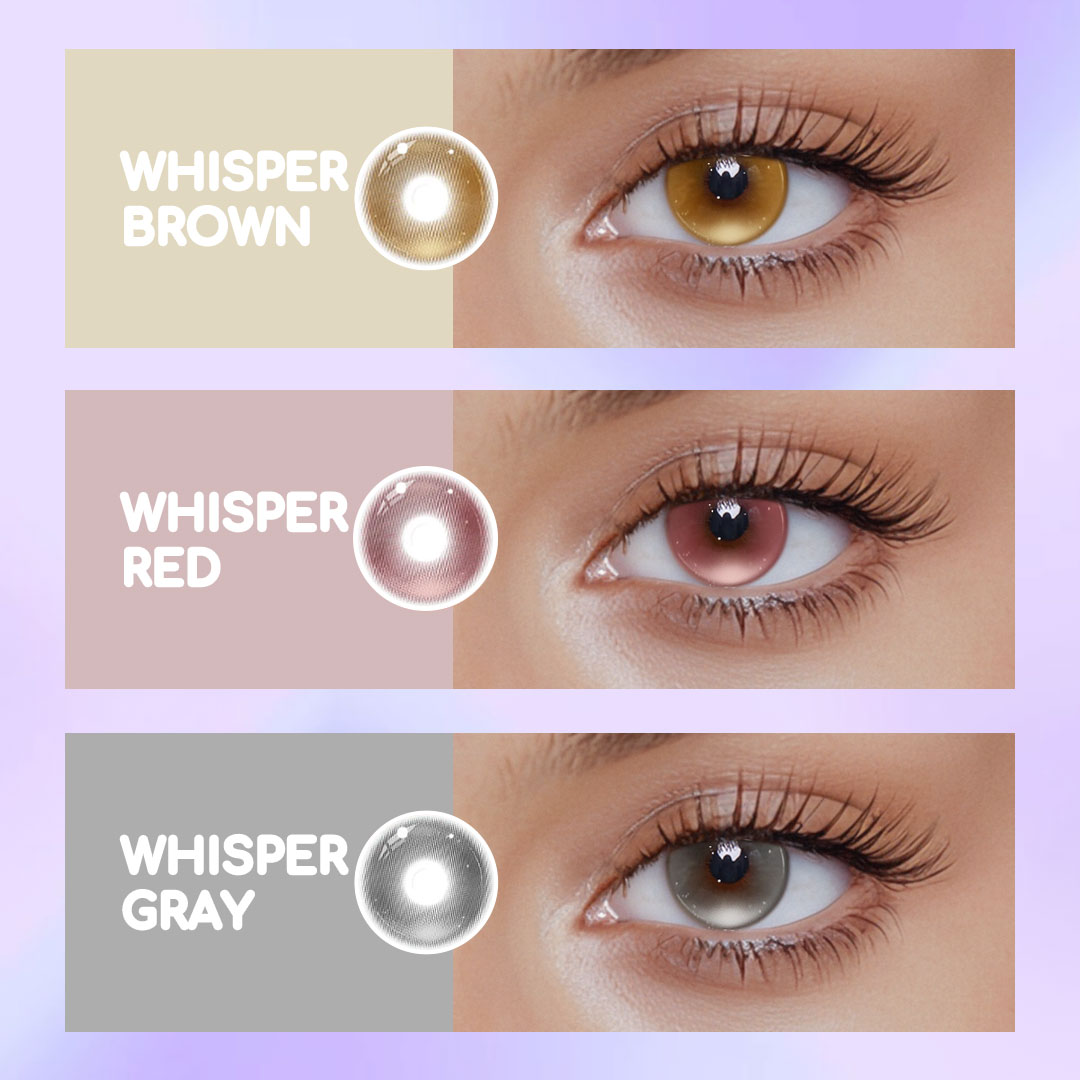 Whisper Brown Prescription Colored Contact Lenses