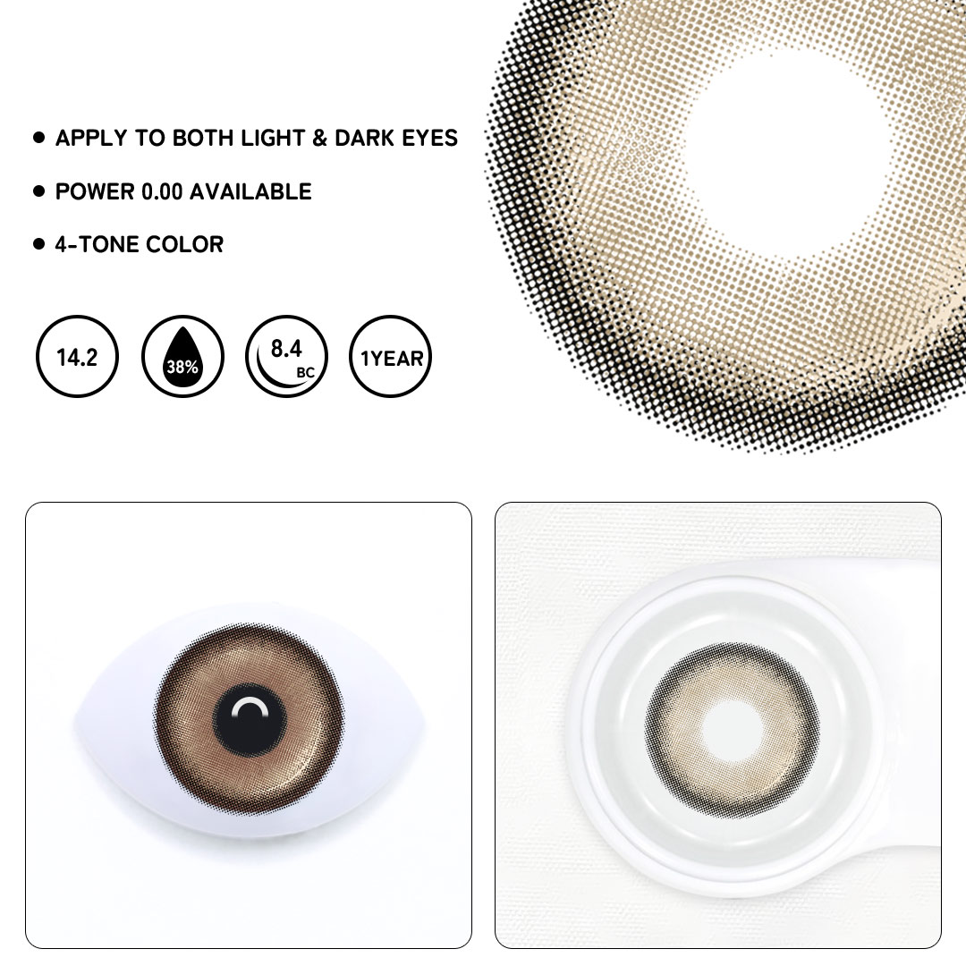 Wisper Chocolate Colored Contact Lenses