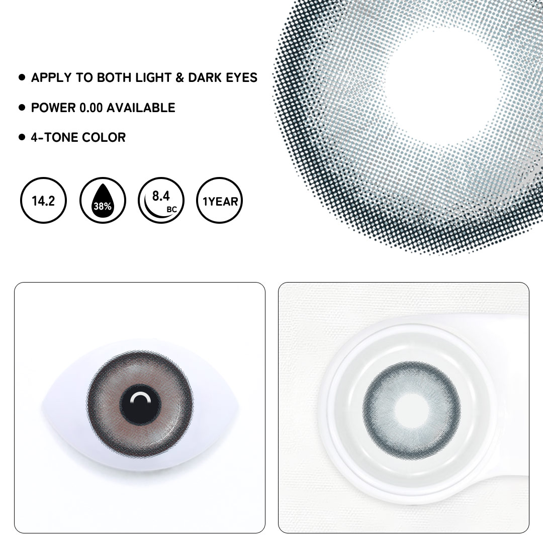 Wisper Gray Colored Contact Lenses
