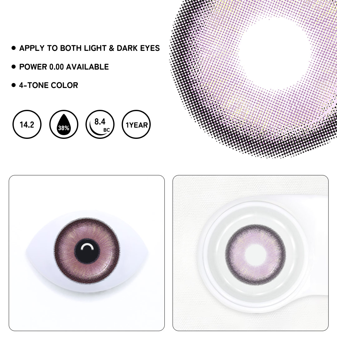 Wisper Pink Colored Contact Lenses